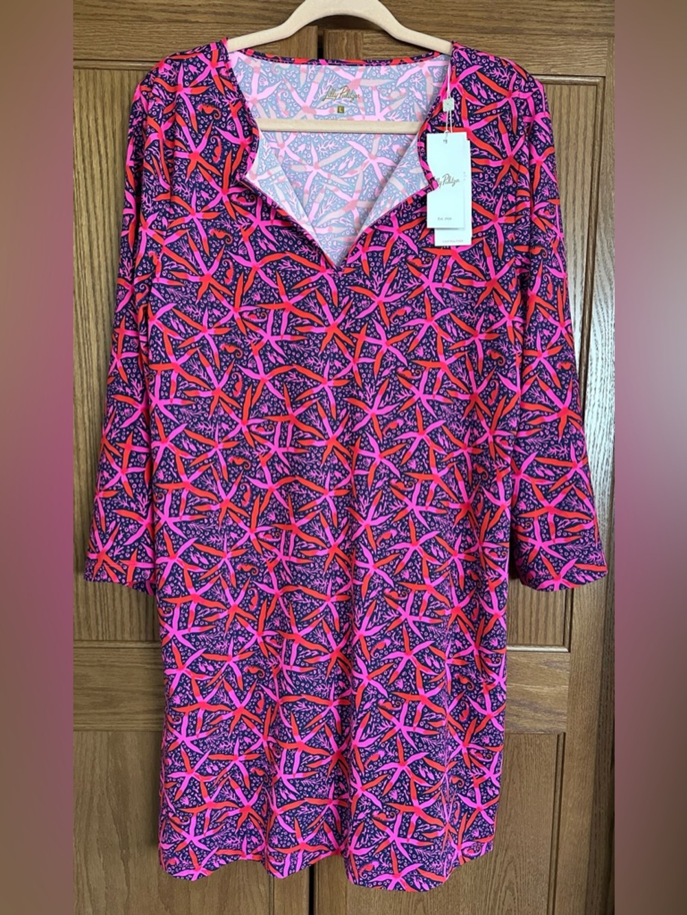Lilly Pulitzer Johanna Long Sleeve Coverup NWT